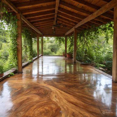 Deck With Epoxy Floor