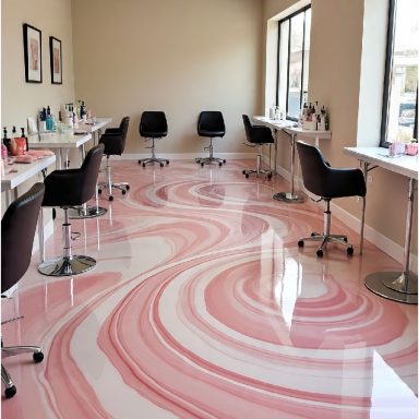 Pink marbling with white tones