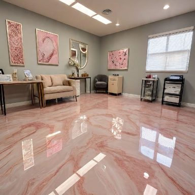 Pink marbling with white tones