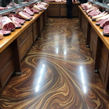 Marbled with brown tones